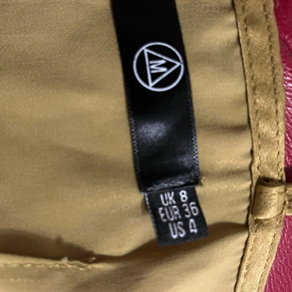 Missguided Silky Strappy Wrap Over Midi Sz 4 Dress Yellow - Picture 7 of 11